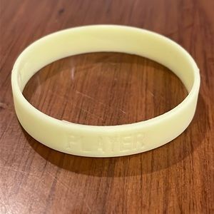 Nike Baller ID band wristband vintage adult glow in the dark yellow = Player